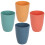 4Pcs Assorted Color Plastic Mouthwash Cups for Bathroom and Dormitory 5