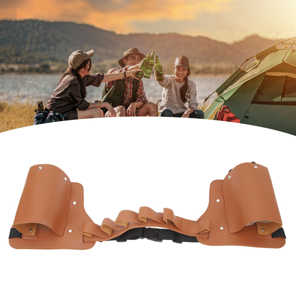 PU Leather Beer Bottle Waist Bag with Adjustable Strap for Outdoors-image-OPC-PKXCRYR-NEW