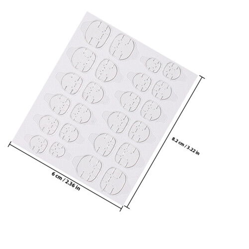 20 Sheets Double-Sided Nail Adhesive Stickers Invisible Tabs 1
