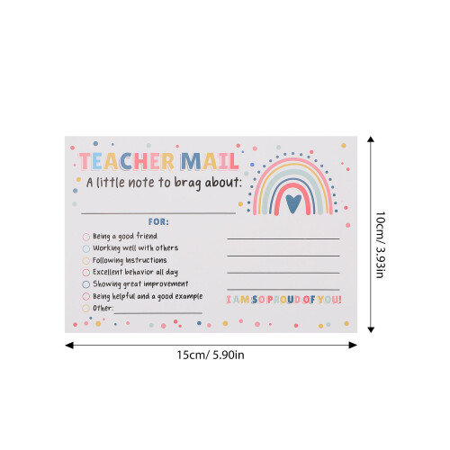 50Pcs Teacher Notes To Parents Classroom Behavior Incentive Cards 2