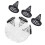 1Set Portable Black Plastic Crawfish Trap Reusable Fishing Net Cage 1