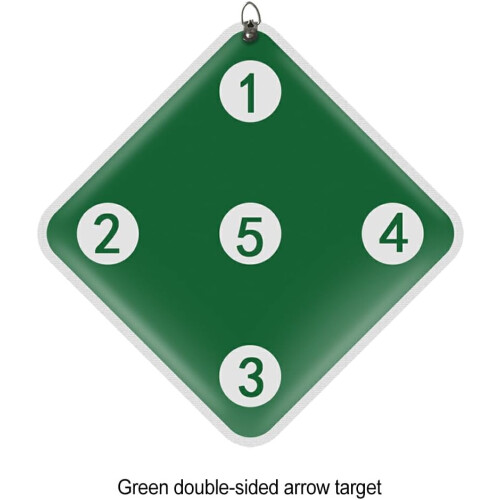 Fencing Target For Target Training, Wall-Mount, Durable PU-Embossed, Friends Green, Easy To Score, Space-Saving 1