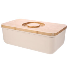 Bread Box Storage Container For Kitchen With Cutting Board Lid
