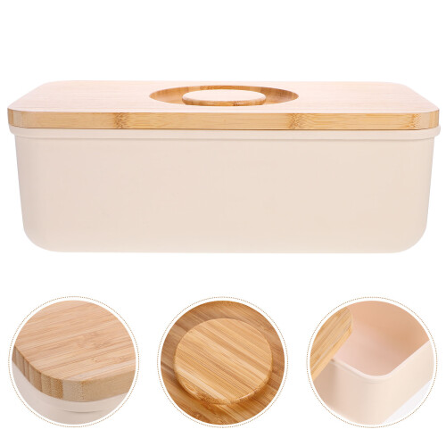 Bread Box Storage Container For Kitchen With Cutting Board Lid 1