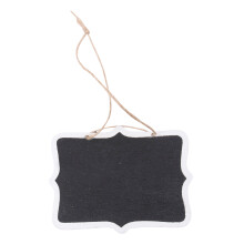 20St Decoratieve Mini Krijtborden Dubbelzijdig Zwart