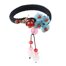 1St Retro Haarband Multi Kleur Voor Dames Met Agaat En Jade