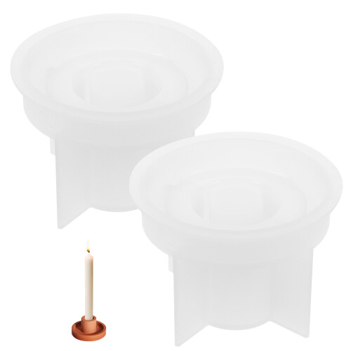 2St Decoratieve DIY Siliconen Mal Voor Kaarsen