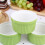 5Pcs Ceramic Baking Bowl High Temp Resistant With Wicker Handle Green 10