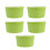 5Pcs Ceramic Baking Bowl High Temp Resistant With Wicker Handle Green 4