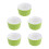 5Pcs Ceramic Baking Bowl High Temp Resistant With Wicker Handle Green 3