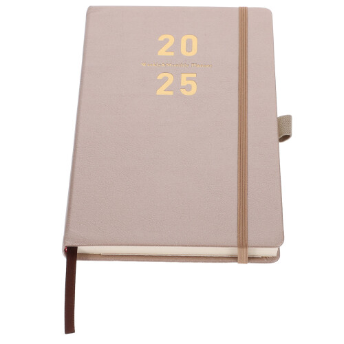 Organiseur Mensuel 2025 Khaki Planner Portable