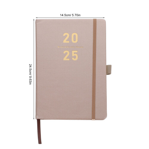 Organiseur Mensuel 2025 Khaki Planner Portable 1