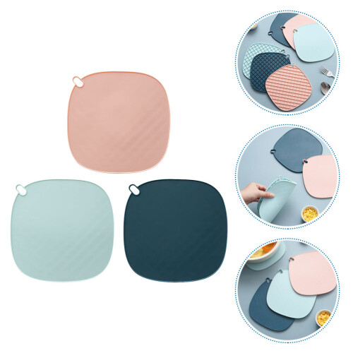 1Set Siliconen Placemat Antislip Warmte-Isolerende Tafelmatten Assorti 2