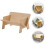 Wooden Desktop Storage Rack Sloping Book Shelf Stationery Holder 7