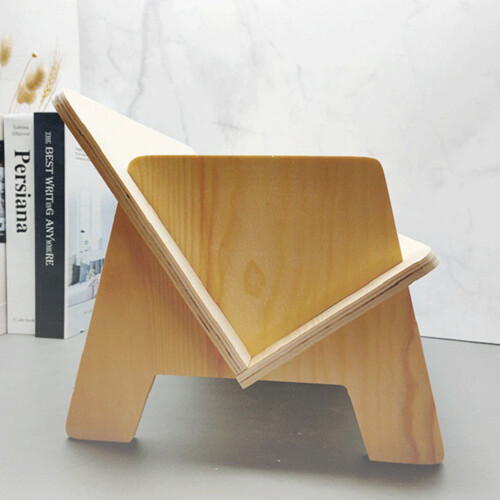 Wooden Desktop Storage Rack Sloping Book Shelf Stationery Holder 1