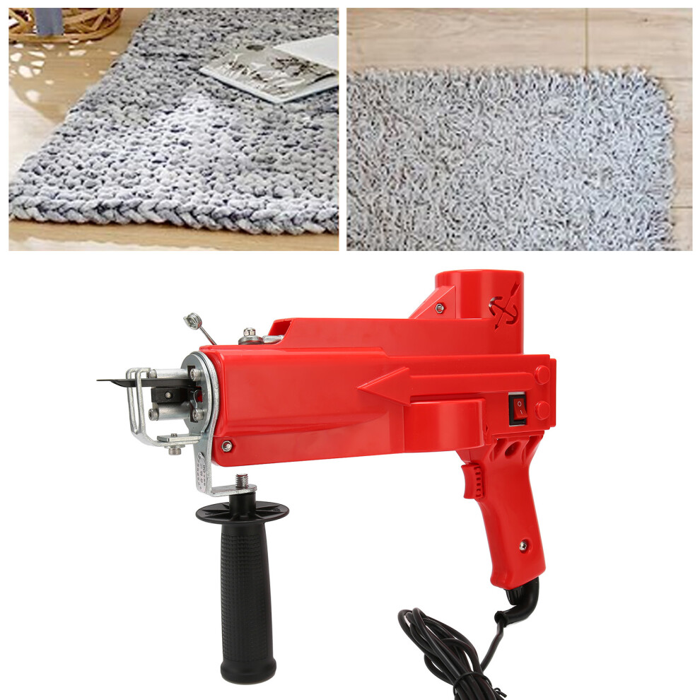 2 in 1 Rug Tufting Machine, Low Noise, 32.26 x 26.92 x 24.89cm, Red-image-OPC-PKXCV77-NEW