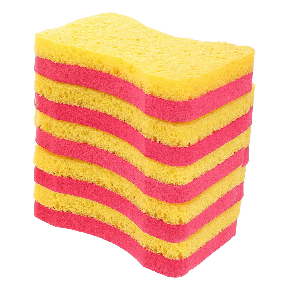 5Pcs Car Wash Sponges For Scrubbing Waxing Polishing And Household Use Red 3361299534049