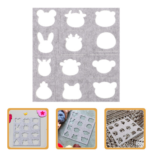 Needle Felting Applique Template Wool Diy Stencil Convenient Craft 2