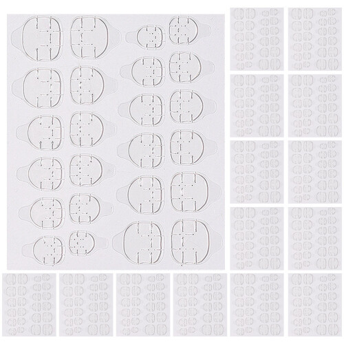 20 Sheets Double Sided Nail Glue Adhesive Tabs Invisible Stickers