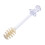 1Pc Honey Stir Mixing Handle Jar Stirrer Practical Dipper 2