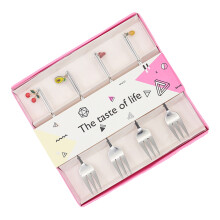 4Pcs Stainless Steel Fruit And Dessert Forks