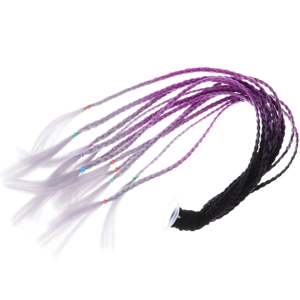 Inoomp Unisex Helmet Hair Wig With Suction Cup For Motorcycle Helmet Use