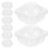 50Pcs Clear Plastic Boxes Reusable Muffin Tart Containers 11