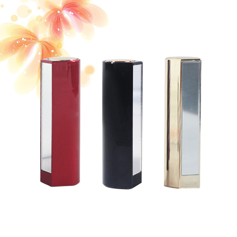Inoomp 9 Pcs 12.1Mm Empty Lipstick Balm Tube Diy Container With Mirror