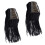One Pair Black Tassel Epaulet Shoulder Board Badge Bead Decor 1