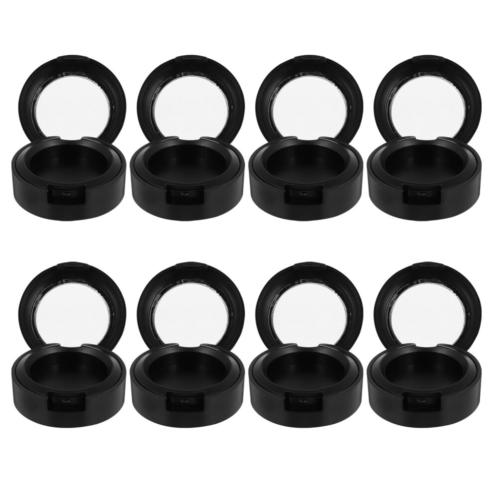Inoomp Black 8Pcs Empty Eyeshadow Palette Case For Women Girls Travel