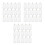 3Pcs 1 Bag Clear Plastic Inflatable Shoe Insert Shape Maintainer 5