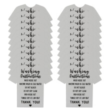 300 Pcs Clothing Washing Guide Tags For Store Use