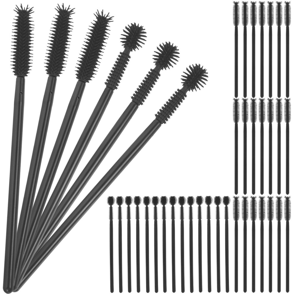 Artibetter 100Pcs Disposable Mascara Wands Portable For Women