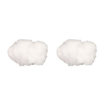 2Pcs Cloud Star Hanging Ornament For Kids Room Wedding Party White