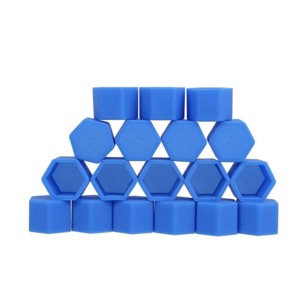 40 Pcs Hexagonal Wheel Lug Nut Covers 17mm Blue-image-OPC-PKXCWQB-NEW