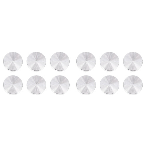12 Pcs Glass Table Tops Hardware Aluminum Discs 30mm Thick 1