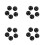 20Pcs Black Plastic Balls for Pinball Machines Durable Fast Launch Toy 9