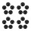 20Pcs Black Plastic Balls for Pinball Machines Durable Fast Launch Toy 6