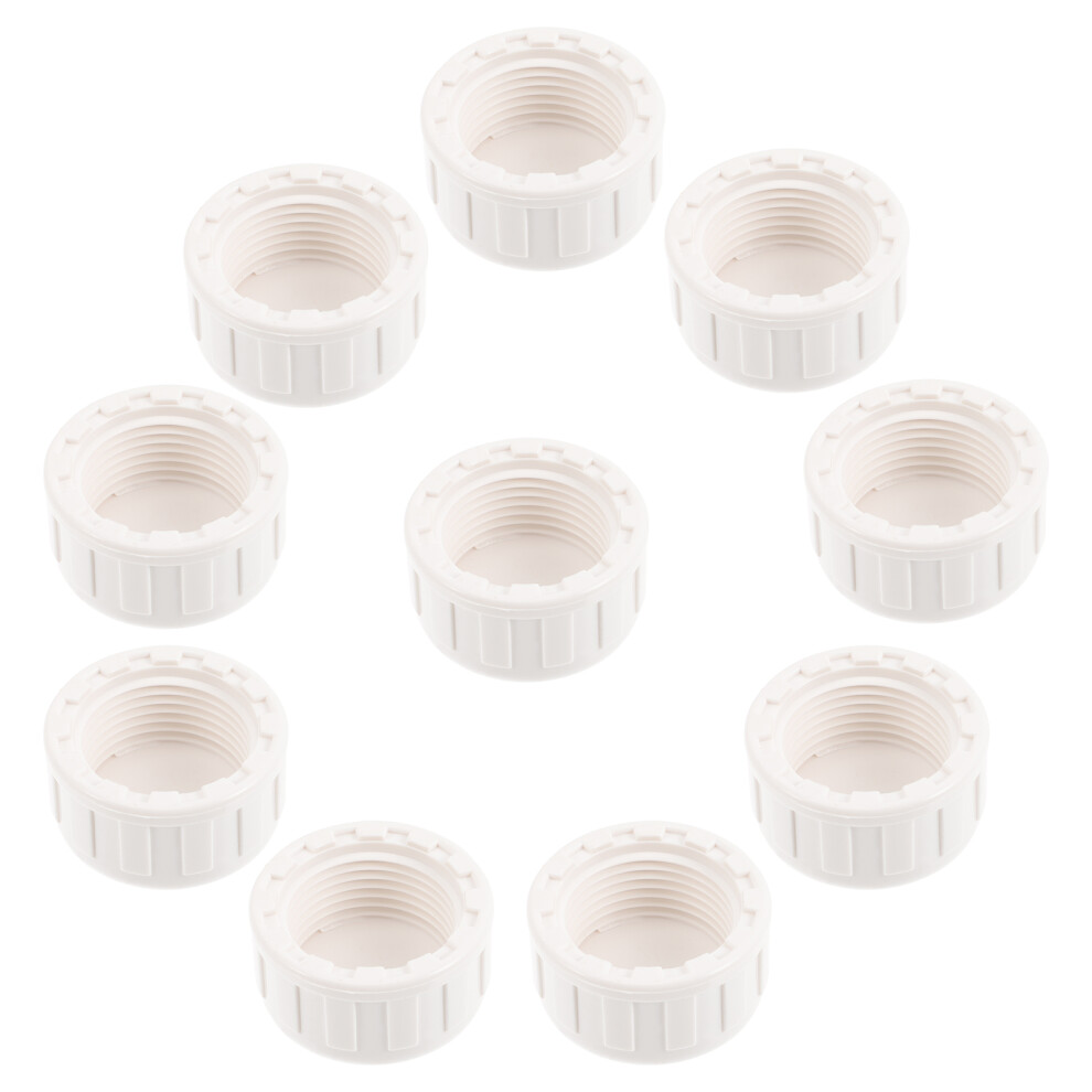 30 Pcs Pvc Fitting Saver Inner Thread Sprinkler Cap Adapter 2.5Cm 032297136643