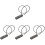 4Pcs 4-Digit Combination Cable Lock For Luggage Bicycles 4