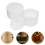 One Set Plastic Nail Art Tweezer Cleaning Tray Soaking Box 4