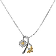 1Pc Fashionable Bee Decor Clavicle Chain Necklace For Girl