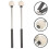 2St Duurzame Felt Drum Mallets Met Zwarte Rvs Voor Drummers 9