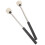 2St Duurzame Felt Drum Mallets Met Zwarte Rvs Voor Drummers 10
