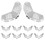 50 Pcs Clear Acrylic L Corner Brackets With Screws 3