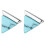 2 Pairs Triangle Turquoise Stud Earrings For Women 1