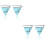 2 Pairs Triangle Turquoise Stud Earrings For Women 6