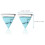 2 Pairs Triangle Turquoise Stud Earrings For Women 11