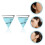 2 Pairs Triangle Turquoise Stud Earrings For Women 9