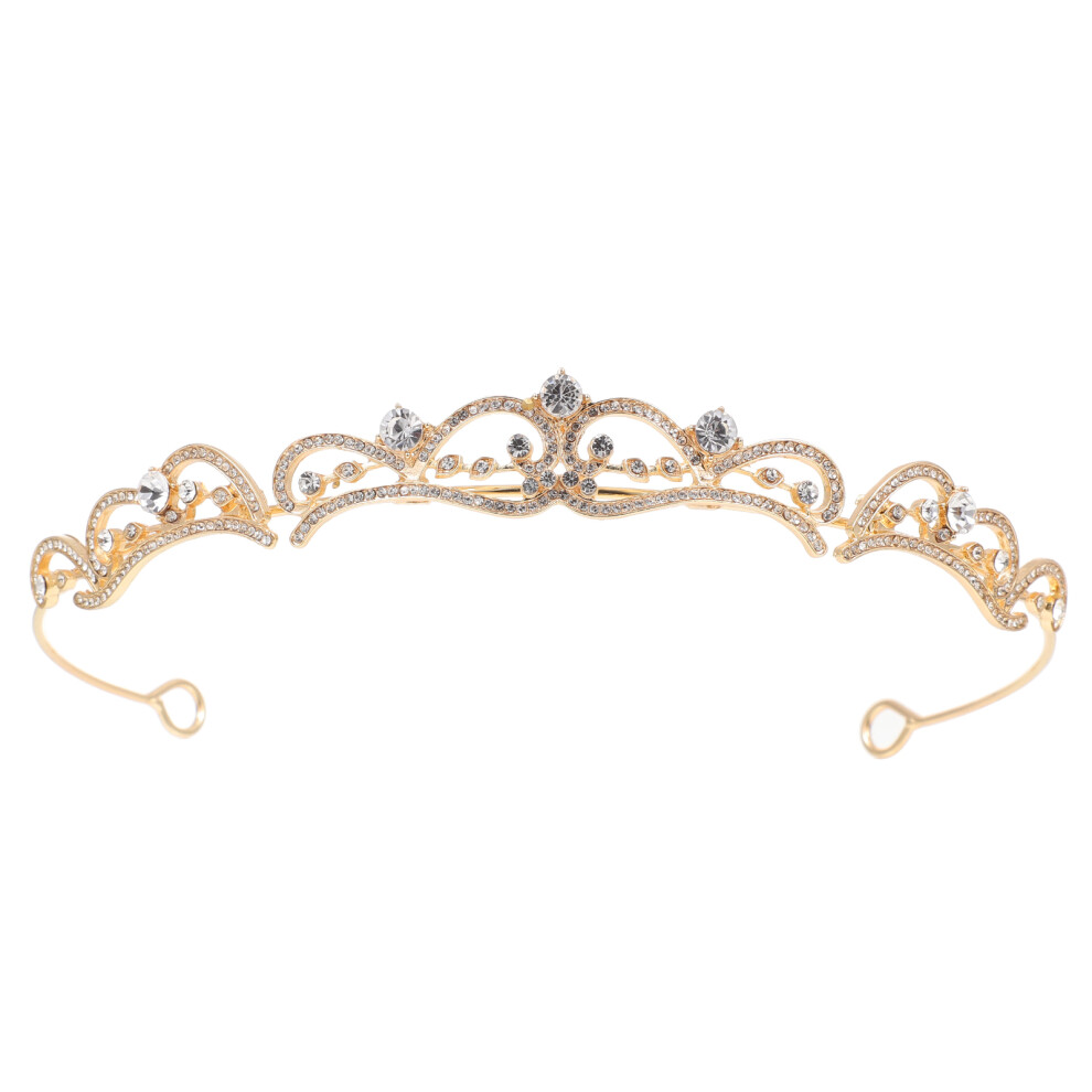 Crown Wedding Tiara Elegant Bride Rhinestone Headband For Women-image-OPC-PKXCYF7-NEW